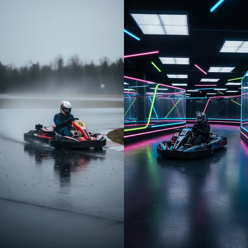 karting sous la pluie - conclusion karting sous la pluie - conclusion