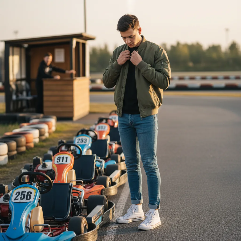 s'habiller pour faire du karting - introduction