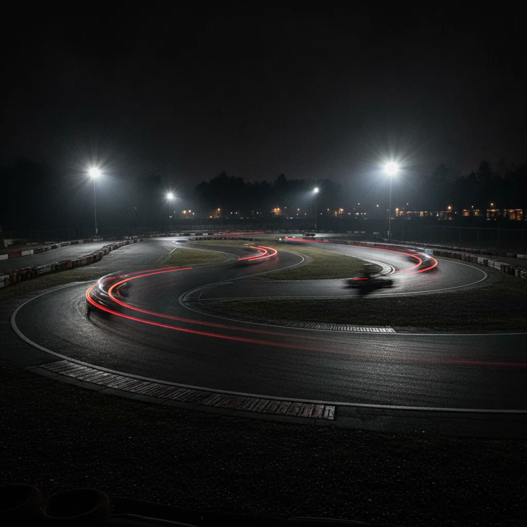 Karting nocturne à Dunois Kart | circuit outdoor - karting nocturne dunois kart