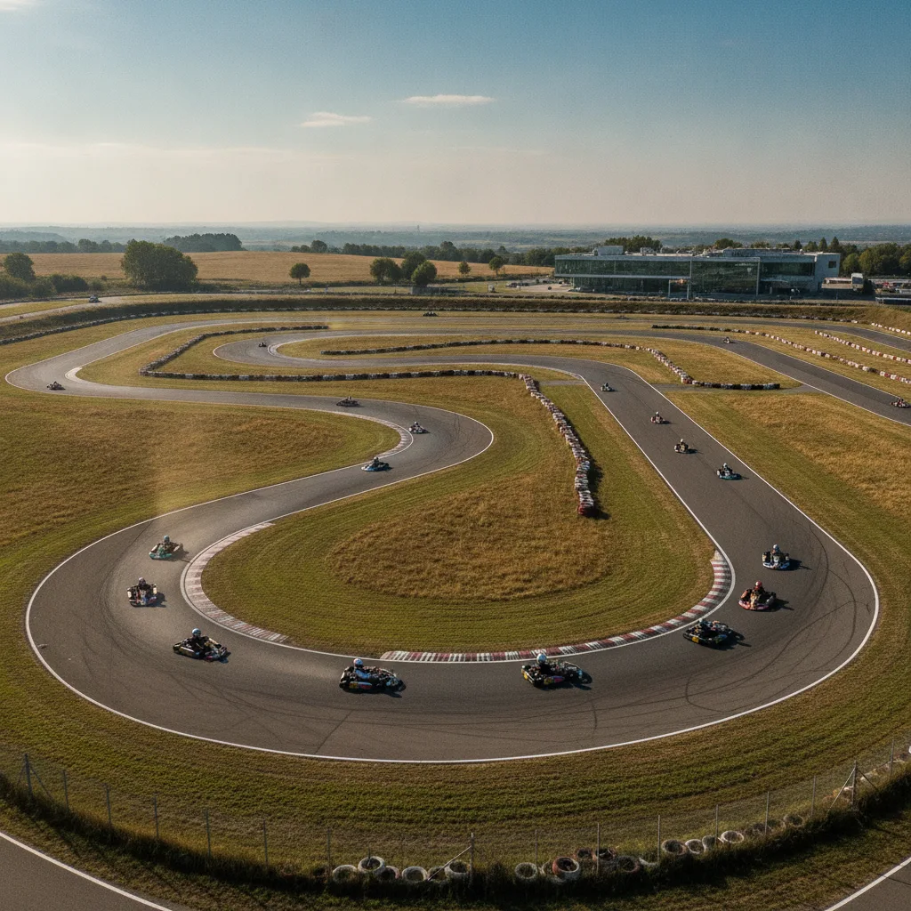 Karting piste extérieure 1200m | tracé homologué FFSA - karting piste exterieure 1200m homologue