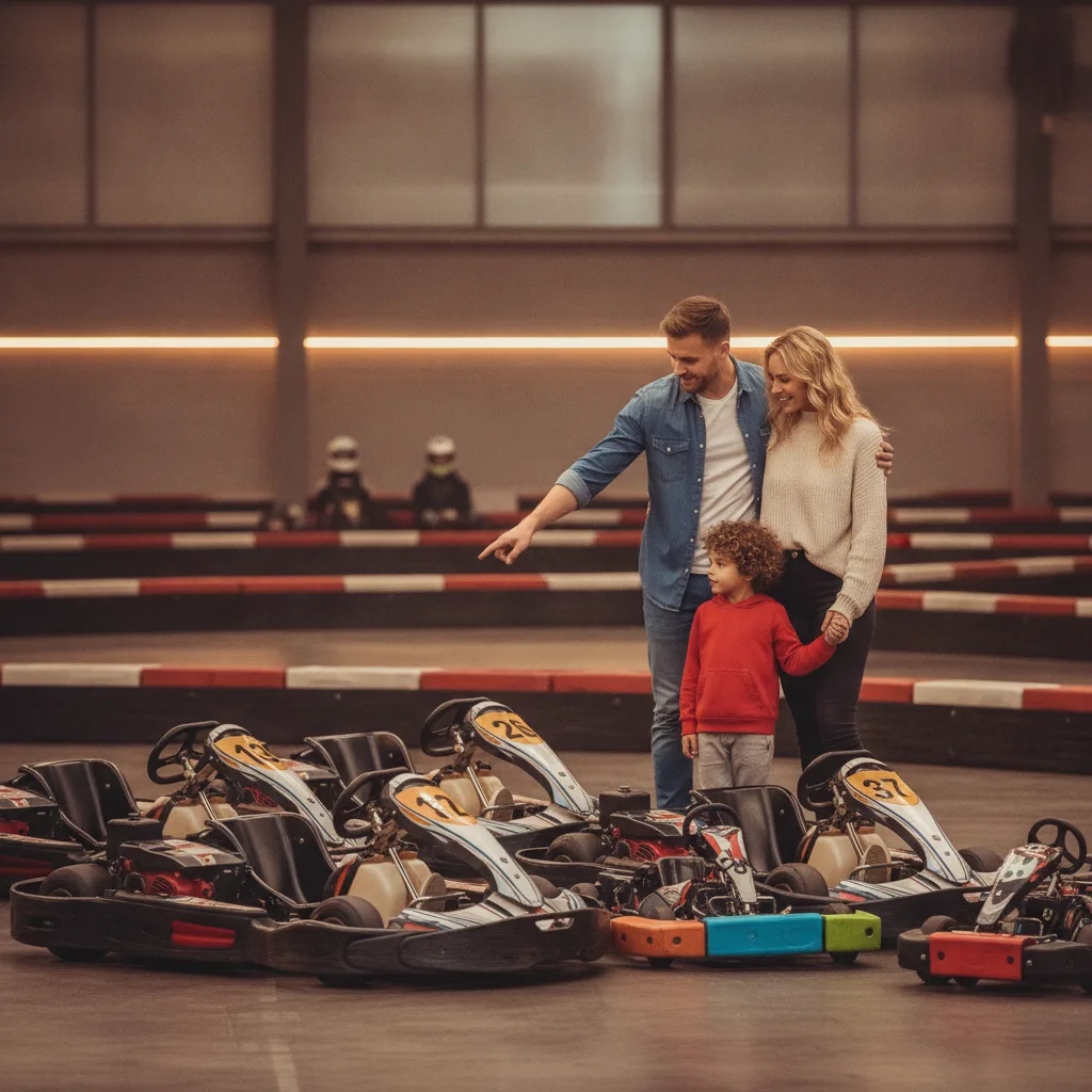 karting piste intérieure couverte