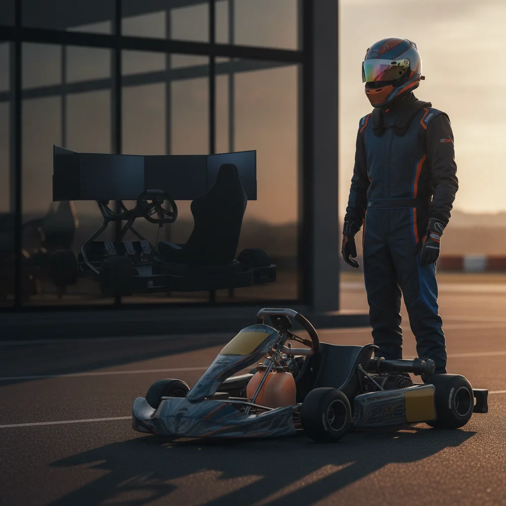 simulateur de course vs karting réel