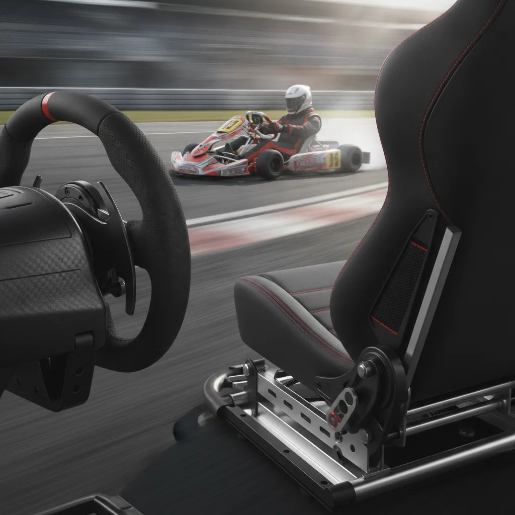 simulateur de course vs karting réel