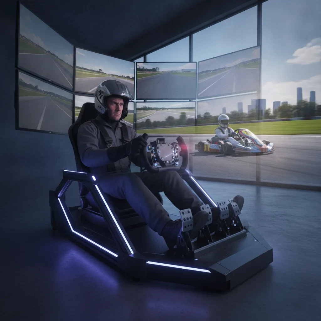 simulateur de course vs karting réel