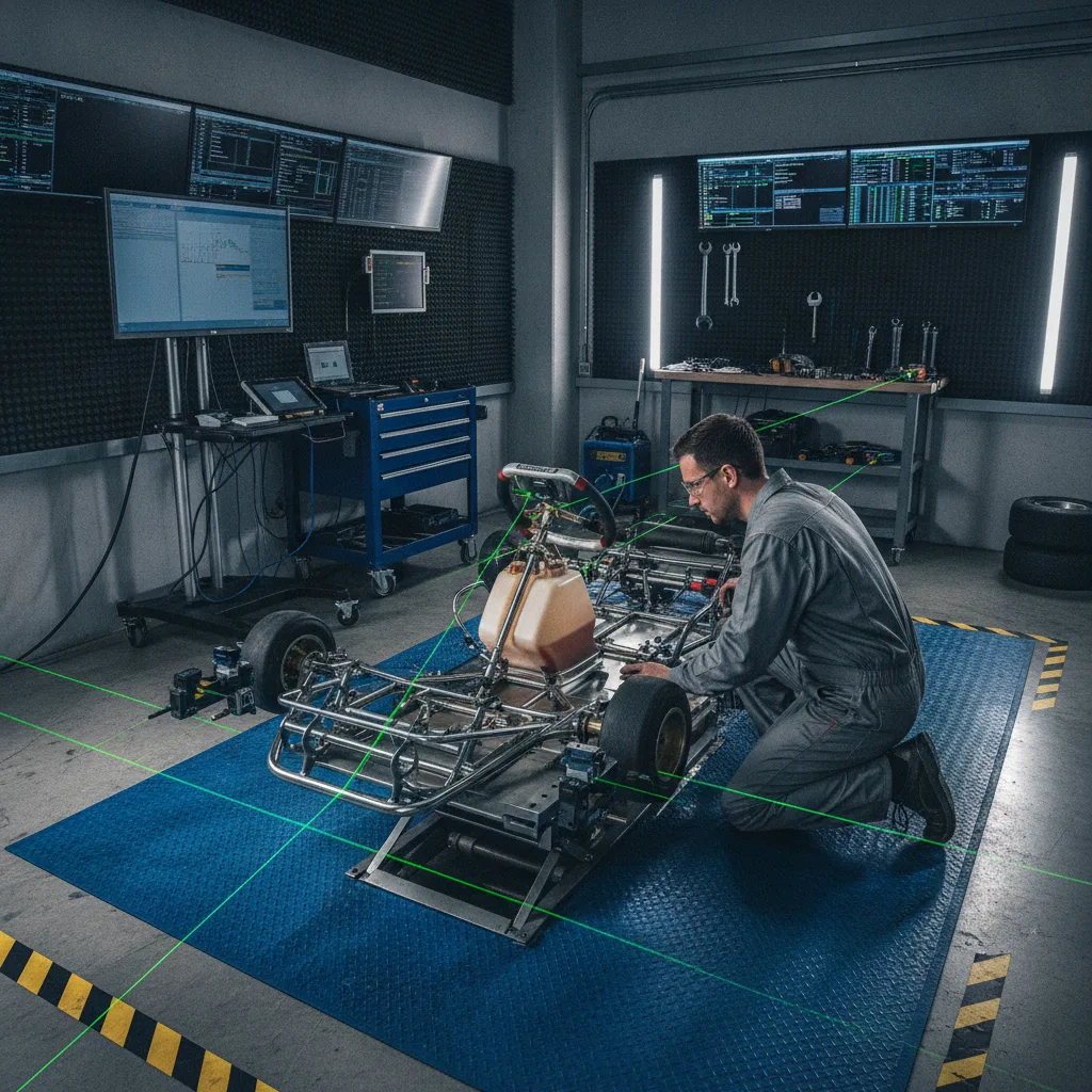 atelier réparation kart châssis moteur