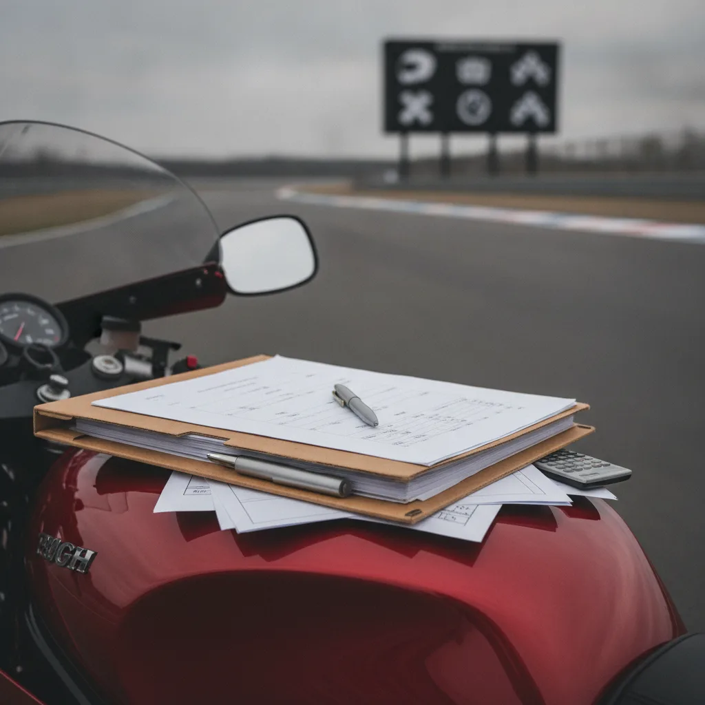 moto légère circuit piste