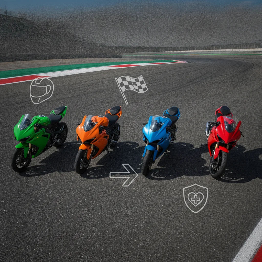 moto légère circuit piste