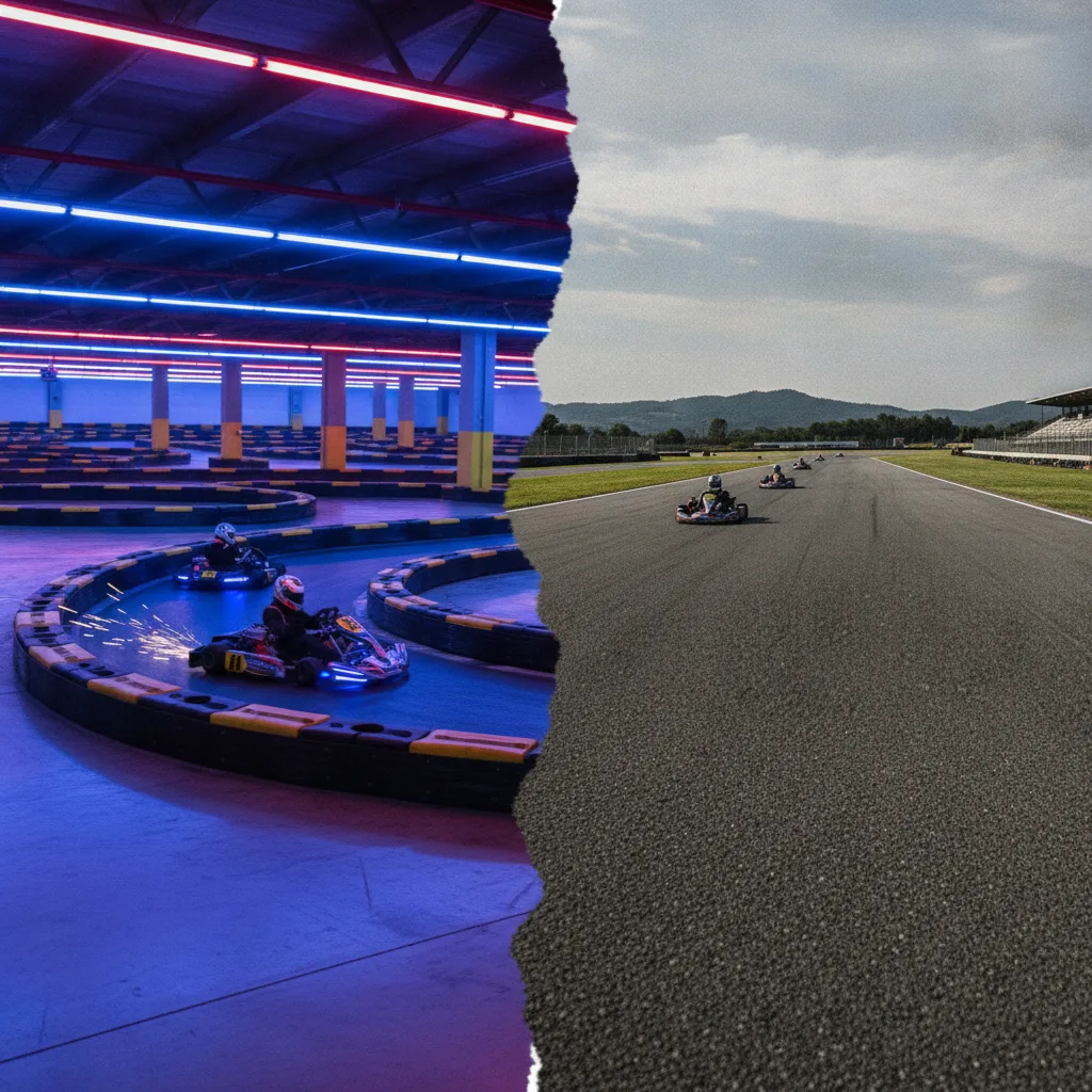 Différence karting indoor outdoor, bien choisir en 2026 - difference karting indoor outdoor