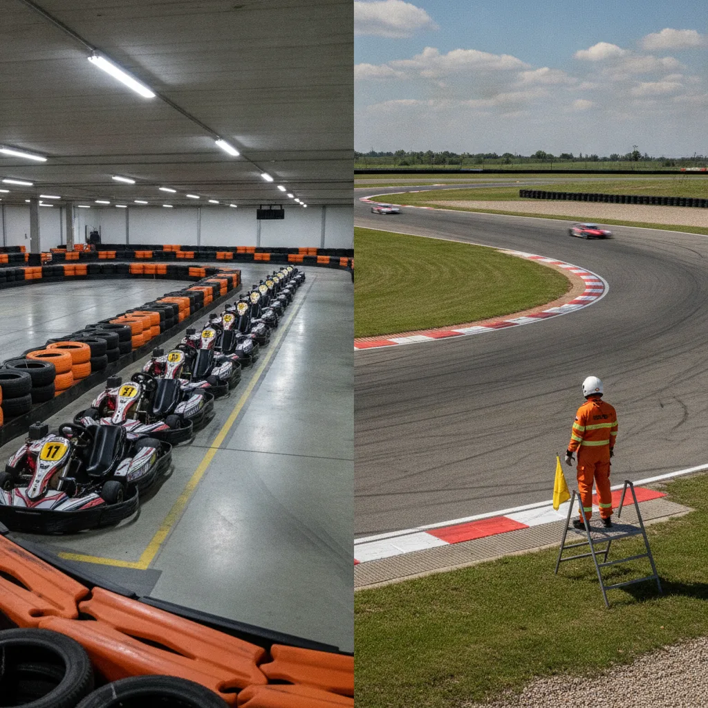 différence karting indoor outdoor