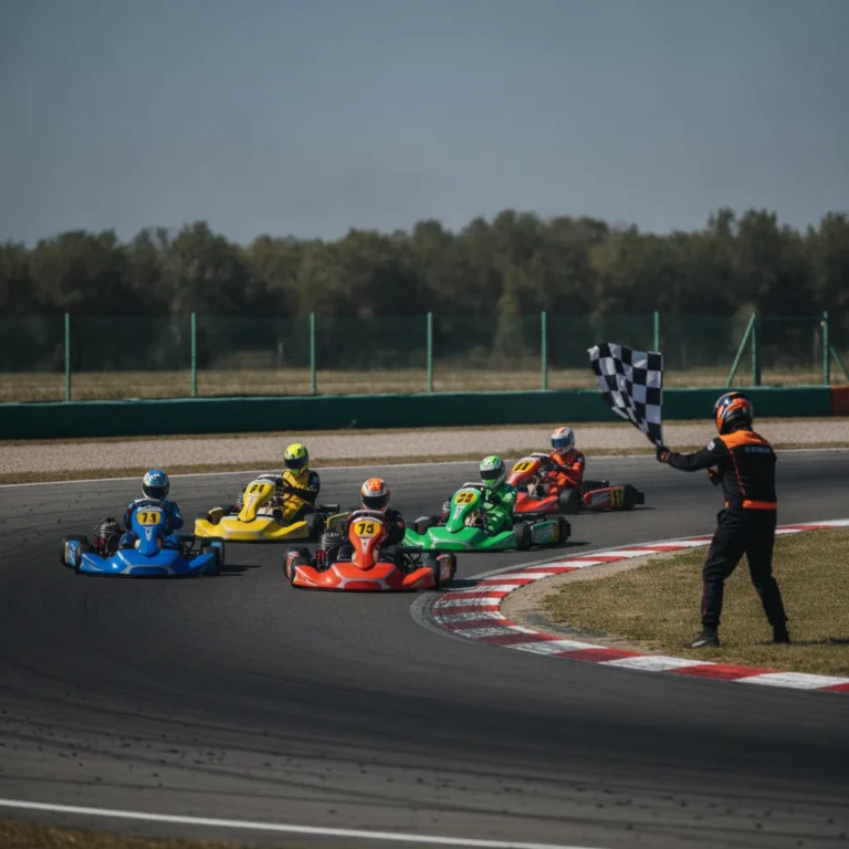 Drapeaux de signalisation en course de karting 2026