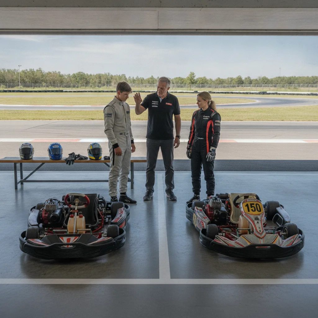 karting électrique vs thermique
