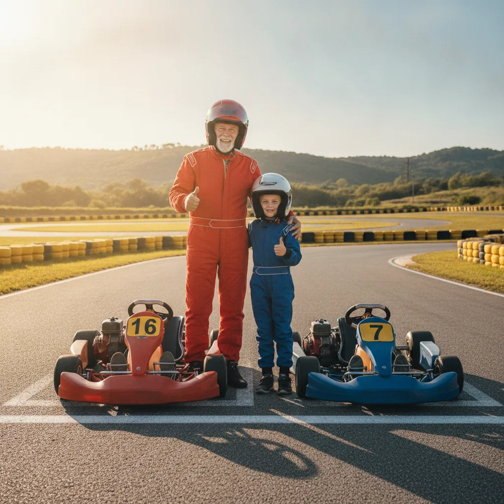 Karting grand-parent petit-enfant, réussir la sortie - karting grand parent petit enfant