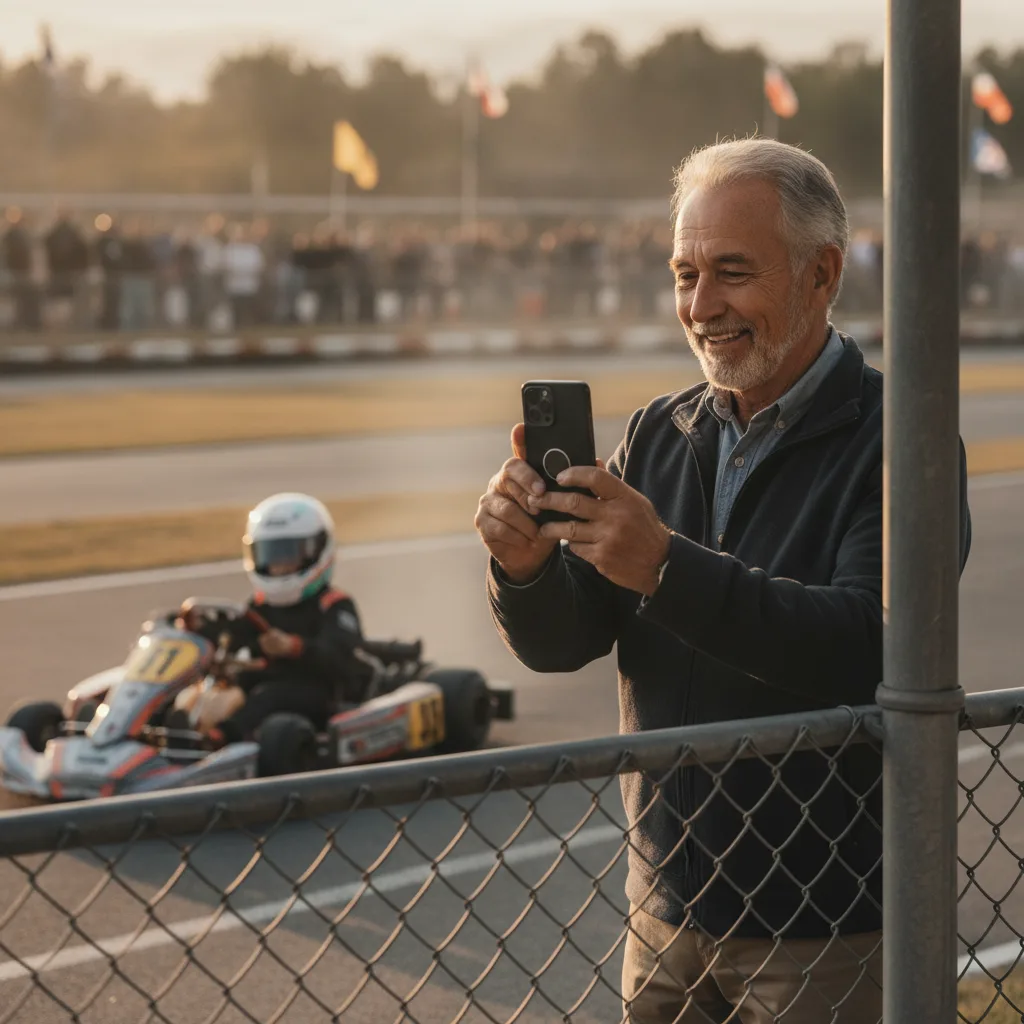 karting grand-parent petit-enfant