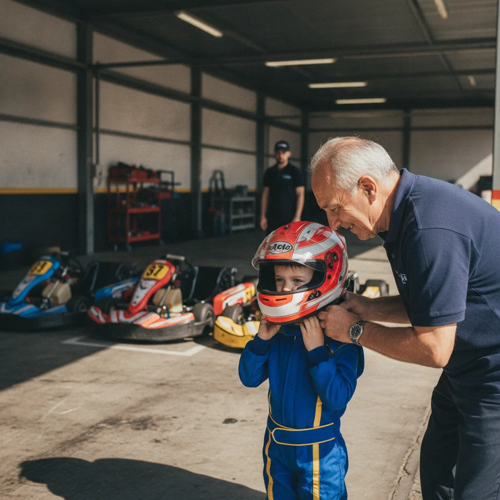 karting grand-parent petit-enfant