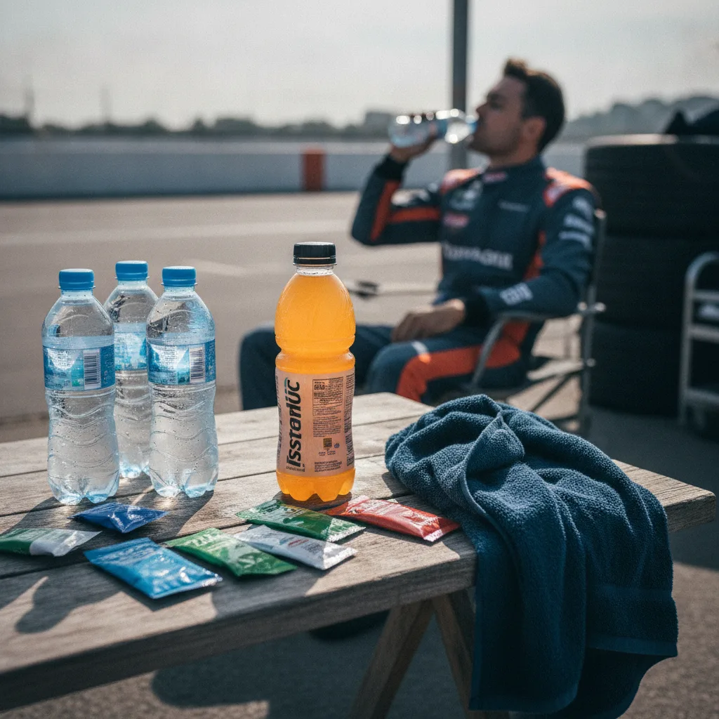 nutrition hydratation pilote karting