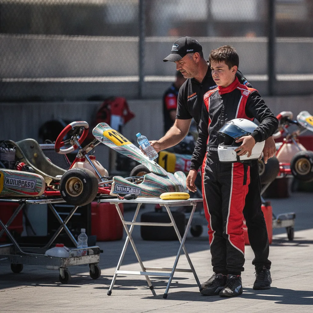 nutrition hydratation pilote karting