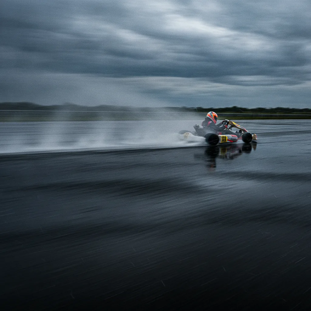 Pilotage piste mouillée karting, techniques et réglages - pilotage piste mouillee karting