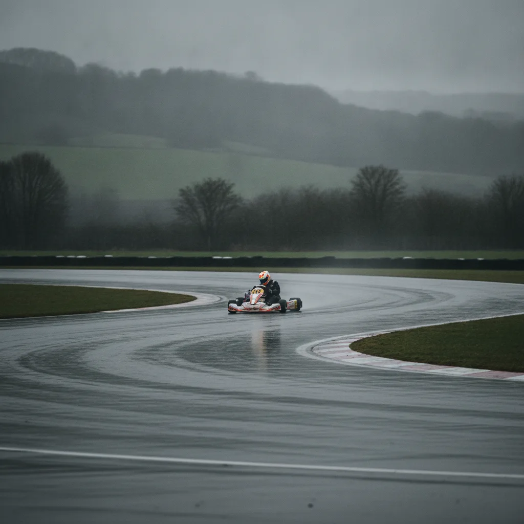 pilotage piste mouillée karting